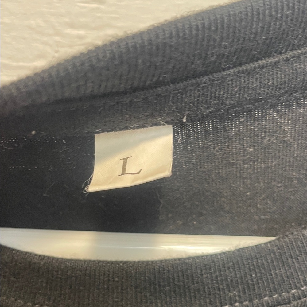 Black Shirt with Red Heart Accent - Like New: Worn Once - Picture 2 of 3